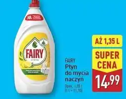 ALDI Płyn do mycia naczyń lemon Fairy oferta