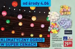 ALDI Łańcuch świetlny led z lampionami 50 timerem Casalux oferta
