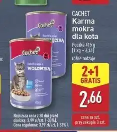 ALDI Karma dla kota z wołowiną Cachet oferta