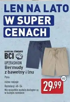 ALDI Bermudy męskie 48-54 Up2Fashion oferta