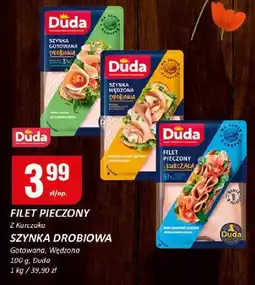 Chorten Szynka drobiowa gotowana wędzona 100g Duda oferta