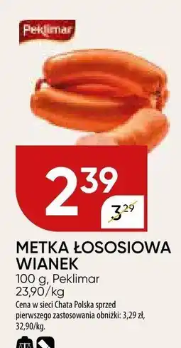 Chata Polska Metka łososiowa wianek 100 g Peklimar oferta