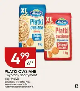 Chata Polska Płatki owsiane Melvit 1kg oferta