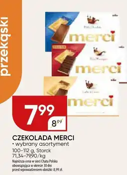 Chata Polska Czekolada Merci 100-112g Storck oferta