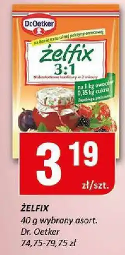Chorten Żelfix 40 g Dr. Oetker oferta