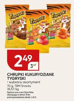 Chata Polska Chrupki kukurydziane Tygryski 70g TBM Snacks oferta