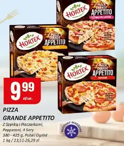 Chorten Pizza grande appetito z szynką i pieczarkami, pepperoni, 4 sery 380-435g Hortex oferta