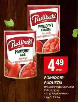 Chorten Pomidory Pudliszki całe, krojone 400g oferta