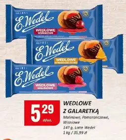 Chorten Czekolada Wedel z galaretką malinowe 147g Lotte Wedel oferta
