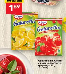 Lewiatan Galaretka Dr. Oetker o smaku truskawkowym, cytrynowym 72 g oferta