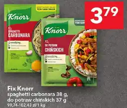 Lewiatan Fix Knorr spaghetti carbonara 38 g, do potraw chińskich 37 g oferta