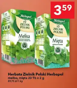 Lewiatan Herbata Zielnik Polski Herbapol melisa, mięta 20 Tb x 2 g oferta