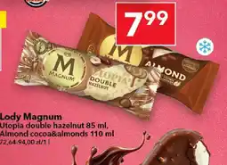 Lewiatan Lody Magnum Utopia double hazelnut 85 ml, Almond cocoa&almonds 110 ml oferta
