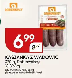 Chata Polska Kaszanka z wadowic 370 g Dobrowolscy oferta