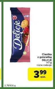 Carrefour Express Ciastka z galaretką malinową Delicje Szampańskie oferta