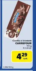 Carrefour Express Ciastka z kremem czekoladowym Carrefour Classic oferta