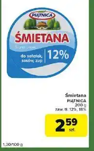 Carrefour Express Śmietana 18% Piątnica oferta