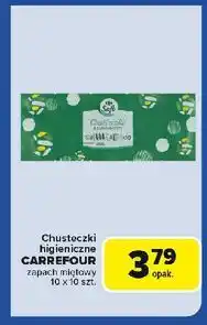 Carrefour Express Chusteczki higieniczne o zapachu mięty Carrefour Soft oferta