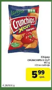 Chipsy paprykowe Crunchips X-Cut