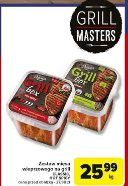 Carrefour Zestaw mięsa wieprzowego na grill CLASSIC, HOT SPICY Carrefour oferta