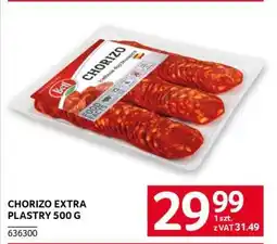 Selgros CHORIZO EXTRA PLASTRY 500 G oferta