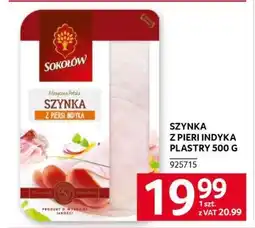 Selgros SZYNKA Z PIERSI INDYKA PLASTRY 500 G oferta