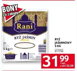 Selgros RYŻ JAŚMINOWY 5 KG oferta