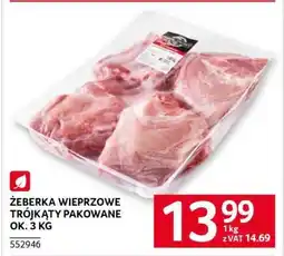 Selgros Żeberka wieprzowe trójkąty pakowane ok. 3 kg oferta