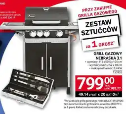 Selgros Grill gazowy Nebraska 3 + 1 oferta