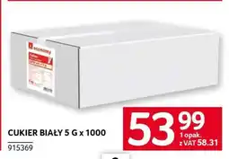 Selgros CUKIER BIAŁY 5 G x 1000 oferta
