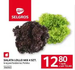 Selgros SAŁATA LOLLO MIX 4 SZT oferta