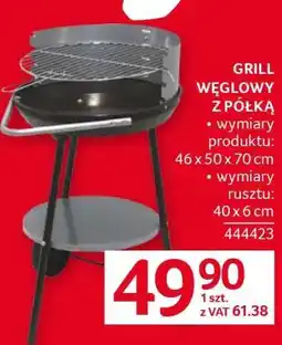 Selgros Grill węglowy z półką oferta