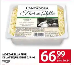 Selgros MOZZARELLA FIOR DI LATTE JULIENNE 2,5 KG oferta