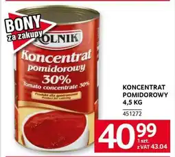 Selgros Koncentrat Pomidorowy 4,5 kg oferta