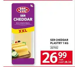 Selgros SER CHEDDAR PLASTRY 1 KG oferta