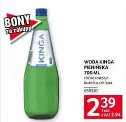 Selgros WODA KINGA PIENIŃSKA 700 ML oferta
