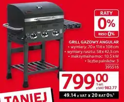 Selgros Grill Gazowy Angular oferta