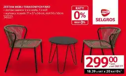 Selgros Zestaw mebli tarasowych Faro oferta
