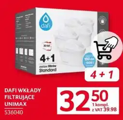 Selgros DAFI Wkłady filtrujące Unimax oferta