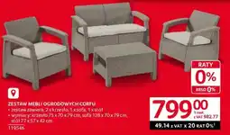 Selgros Zestaw mebli ogrodowych CORFU oferta