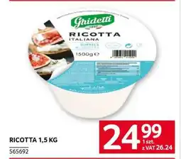 Selgros RICOTTA 1,5 KG oferta