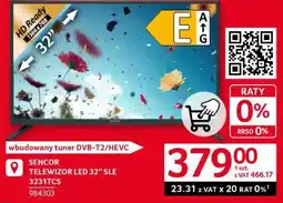 Selgros SENCOR TELEWIZOR LED 32 SLE 3231TCS oferta