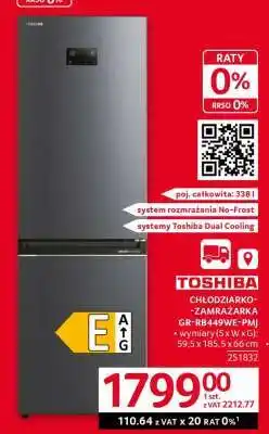 Selgros Toshiba Chłodziarko-Zamrażarka GR-RB449WE-PMJ oferta