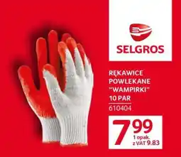 Selgros RĘKAWICE POWLEKANE 'WAMPIRKI' oferta