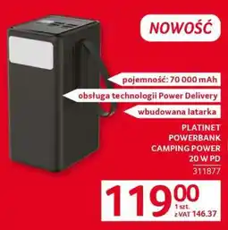 Selgros PLATINET POWERBANK CAMPING POWER 20 W PD oferta