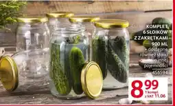 Selgros Komplet 6 słoików z zakrętkami oferta