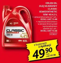 Selgros ORLEN OIL OLEJ SILNIKOWY CLASSIC SEMISYNTHETIC 10W-40 4,5 L oferta