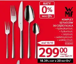 Selgros Komplet sztućców 30 części Scala oferta