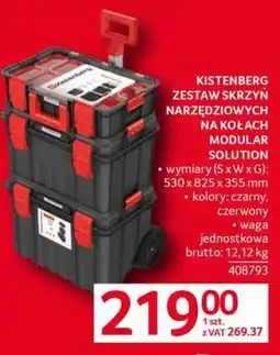 Selgros Kistenberg Zestaw Skrzyń Narzędziowych na Kołach Modular Solution oferta