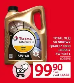 Selgros TOTAL OLEJ SILNIKOWY QUARTZ 9000 ENERGY 5W-40 5 L oferta